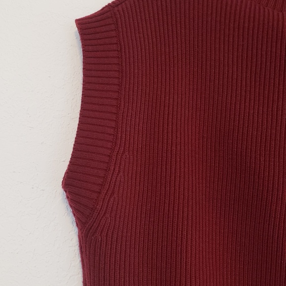 NWT Zara Beautiful Burgundy Wool Blend Vest - Picture 12 of 14